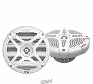 Pyle 6.5" PLMR652 Waterproof 600W Marine 2-Way Speakers White Pair - Picture 1 of 2
