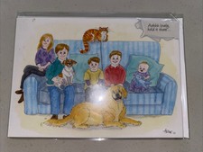 Splimple Alison Lingley Greeting Card - “Aahhh lovely hold it there”