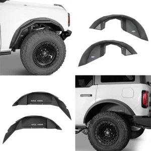 Fit 2021-2024 Ford Bronco 4Pcs Steel Front & Rear Inner Fender Liner Muddy Guard - Bild 1 von 19