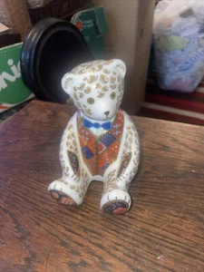 Royal Crown Derby Regal Gold Bear Paperweight, gold stopper - Picture 1 of 5