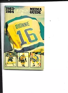 LOS ANGELES KINGS 1983-84 MEDIA GUIDE MARCEL DIONNE COVER - Picture 1 of 2