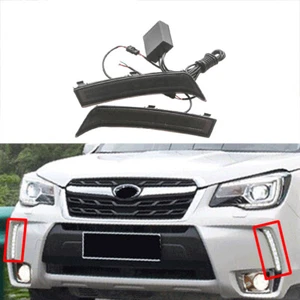 2PCS DRL LED Front Daytime Running Lights Fog Lamp For Subaru Forester 2013-2018 - Picture 1 of 12