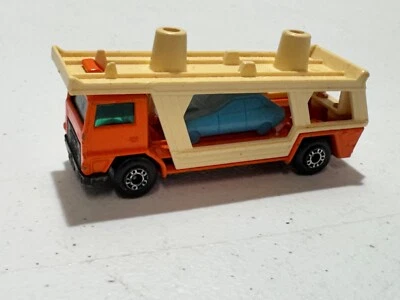 VINTAGE MATCHBOX NO. 11 CAR TRANSPORTER SUPERFAST 1976 LESNEY ENGLAND ONLY 1 CAR - Image 1 of 4