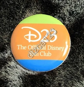 Disney Button D23 Exclusive 2015 Official Fan Club Orange Green & Blue Button - Picture 1 of 2