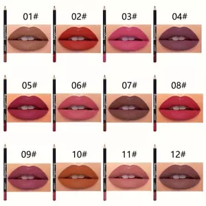 Long Lasting Matte Lip Liner Waterproof Makeup Lipstick Pencil Choose Your Shade - Picture 1 of 12
