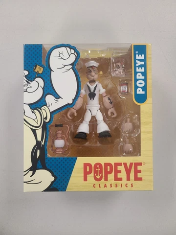 POPEYE CLASSICS WV2 L POPEYE WHITE SAILOR SUIT 1/12 SCALE ACTION FIGURE New Cover
