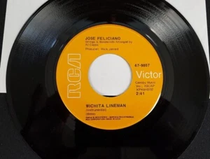 Jose Feliciano 45rpm Vinyl Record "Wichita Lineman" "Point of View" - Picture 1 of 2