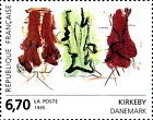 3111 postfrisch MNH Frankreich 1995 Kirkeby Maler Dänemark Dichter Kunst Gemälde