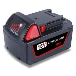 For Milwaukee M18 Lithium 9.0 AH 18V Extended Capacity Battery 48-11-1890 - Picture 1 of 7