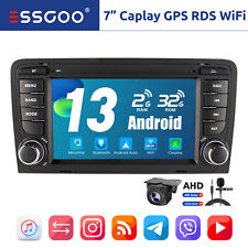 Produktbild - Carplay Android 13 2+32G Autoradio GPS NAV RDS BT Kamera Für Audi A3 8P 03-2013