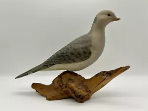 Vintage Peter Kaune handgeschnitzter dekorativer Taubenvogel aus Holz - wie besehen - Bild 1 von 8
