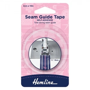 Hemline Seam Guide Tape - Black Self Adhesive 10m x 2cm, Quilting Half Triangles - Picture 1 of 3