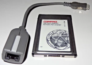 Compaq Netelligent 10/100 Fast Ethernet LAN PC Card 292811-001 with Dongle Cable - Picture 1 of 4