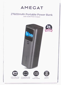 AMEGAT PBQ2610 Powerbank 140W 27600mAh Akku PD 3.1 3 Ports USB C Powerbank - Bild 1 von 3