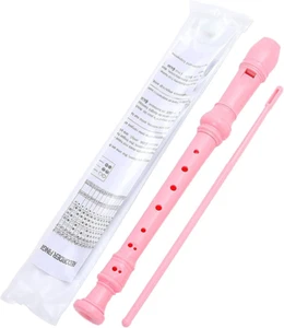 8Hole Descant Soprano Recorder, German Style Treble Flute, Plastic Clarinet with - Picture 1 of 12
