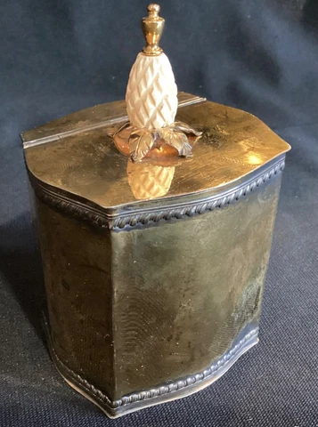 Exquisite Vintage Cartier Sterling Silver Hand Made Box w/ Carved Finial #1 Cover