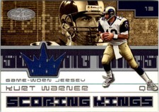 2001 Hot Prospects Scoring King Jerseys Rams Card #46 Kurt Warner SP 