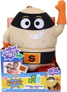 Supertato, Talking Teddy Bear Toy, From the book CBeebies Series, Beige - Picture 1 of 3
