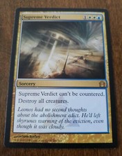 Supreme Verdict - Magic: The Gathering - Return To Ravnica mtg sorcery RARE