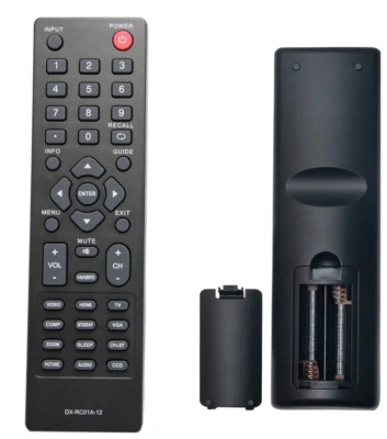 New Remote for Dynex LCD HDTV TV DX-RC01A-12 DX-46L150A1 DX-55L150A1 DX-RC02A-12