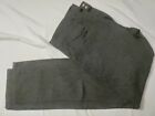 Men Comune Solid Gray Wool Polyester Blend Flat Front  Dress Pants 34X34 Nwot