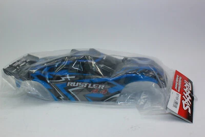 Traxxas TRX 6718 X Body Rustler 4X4 VXL Decals With Body Mount Blue New OVP - Image 1 of 4