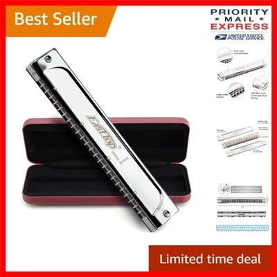 High-Performance Tremolo Harmonica - Key of C, Perfect for Adults & Students - Image 1 of 4