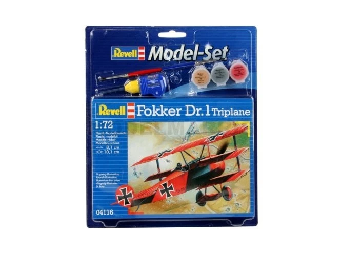 REVELL 64116 1/72 Model Set Fokker Dr. 1 Triplane - Immagine 1 di 3