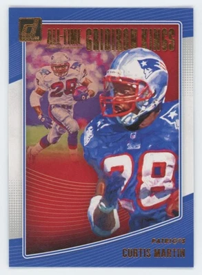 2018 Donruss All-Time Gridiron Kings Curtis Martin New England Patriots #AGK-18 - Image 1 of 2