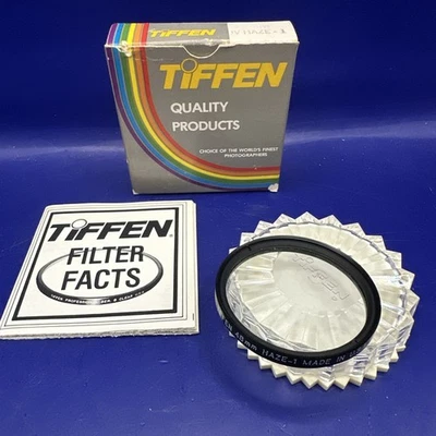 Vintage NOS Tiffen 48mm UV Haze 1 Color Conversion Filter with Case USA - Image 1 of 4