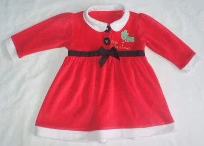 Gorgeous baby girls red & white MISS CHRISTMAS dress from George, age 6-9 months - Image 1 of 2