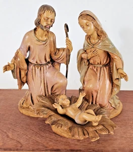 Fontanini Rare VTG Holly Family Depose Italy Nativity 4 Pc Set of Figures 6" - Picture 1 of 8