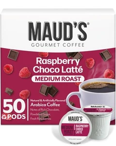 Kaffeepads mit Himbeer-Schokoladengeschmack, 50 ct, Kaffee mit mittlerer Röstung... - Bild 1 von 6