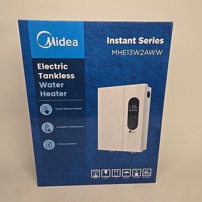 Midea 13KW Electric Tankless Water Heater, Touch Control, Wi-Fi Control, LED ... - Image 1 of 3