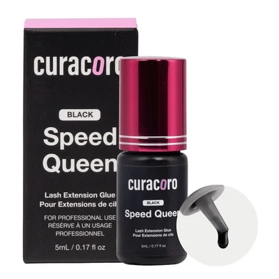 Curacoro Speed Queen Lash Extension Glue Black Extra Strong Adhesive Salon Use - Image 1 of 4