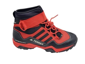 Adidas Terrex Hydro Lace Shoes Mens Size 6 Black Red CQ1755 Outdoor Stealth 5.5 - Picture 1 of 12