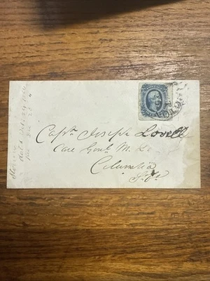 Civil War Confederate CSA South Carolina Cover Harris Collection Captain Lovell - Image 1 of 4