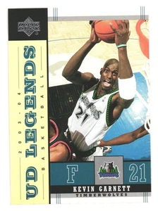 2003-04 Upper Deck UD Legends NBA Minnesota Timberwolves Kevin Garnett - Bild 1 von 2