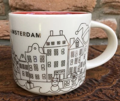 Starbucks City Mug Tasse You Are Here Christmas 2017 Amsterdam Netherlands NEU