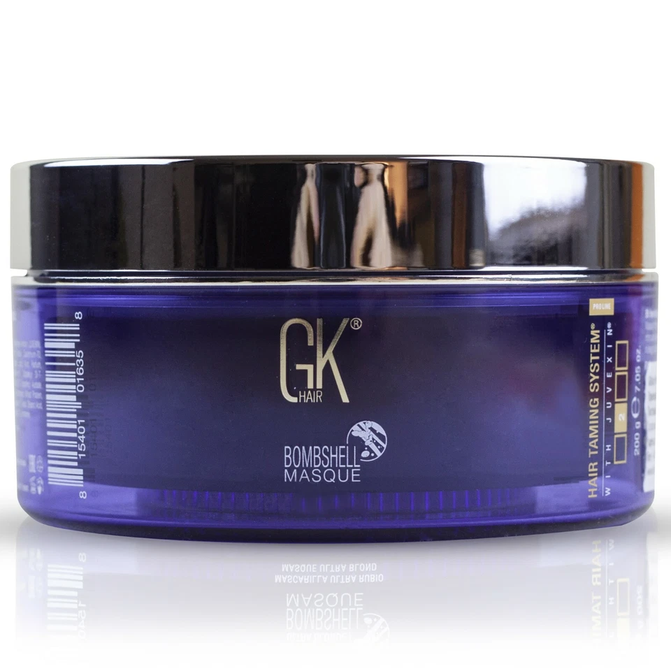 Bomba de lavanda GK HAIR color púrpura rubio plateado desterrar el cabello amarillo 200 g Foto 1 de 4