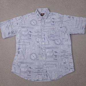 Vintage Creekwood Hemd Herren XL blau Maritim Bootfahren bestickt Ente hergestellt in den USA - Bild 1 von 11