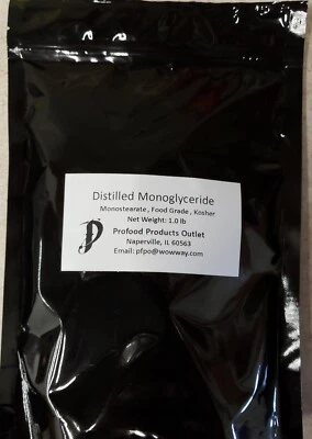 PFPO 1.0 lb Glycerol Monostearate GMS Emulsifier• Thickener• Stabilizer. Vegan