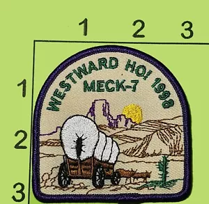 Westward Ho Patch 1998 Meck-7 BSA Boy Scouts America Vintage Embroidered - Picture 1 of 1