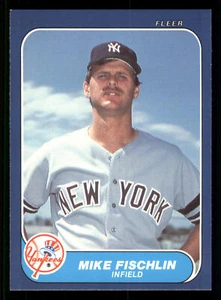 Mike Fischlin - 1986 Fleer Update #U-40 - New York Yankees - Bild 1 von 2
