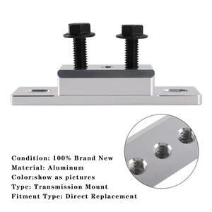 Aluminum Transmission Mount 551404 For GM TH350 TH400 4L60E 4L65E F8 CA - Picture 1 of 24