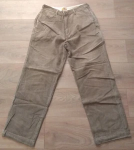 Pantalón Duck Head Hombre 3 Bolsillos Marrón Pana Pierna Ancha W30 L27.5 - Imagen 1 de 11