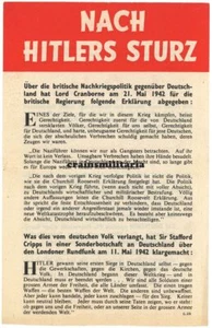 Orig. UK US Flugblatt - Nach der Sturz - erste USAAF Luftangriffe - 1942 - G29 - Bild 1 von 2