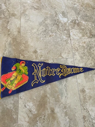 Vintage 1950's ? Notre Dame  University Pennant!!! Cover