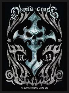 ALCHEMY - "UL 13 DEVIL'S CROSS" - 10CM X 7CM WOVEN SEW ON PATCH - OFFICIAL ITEM - Imagen 1 de 9