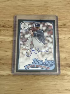 JOSE BERRIOS 2024 Topps Series 2 1989 Baseball Auto Black SP /199 BLUE JAYS - Picture 1 of 2
